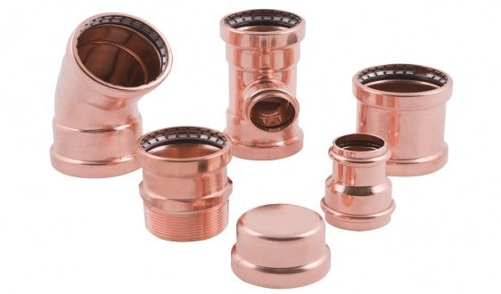 copper press fittings are a great alternative to soldering and brazing. 