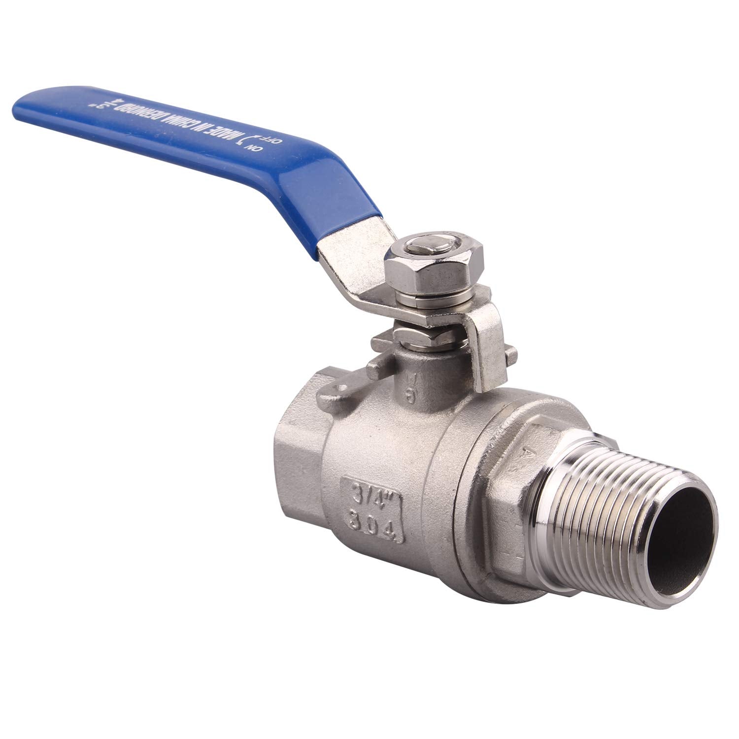 Male x Female Stainless Steel Full Port Ball Valve - Heavy Duty for Water, Oil, and Gas, 1000WOG