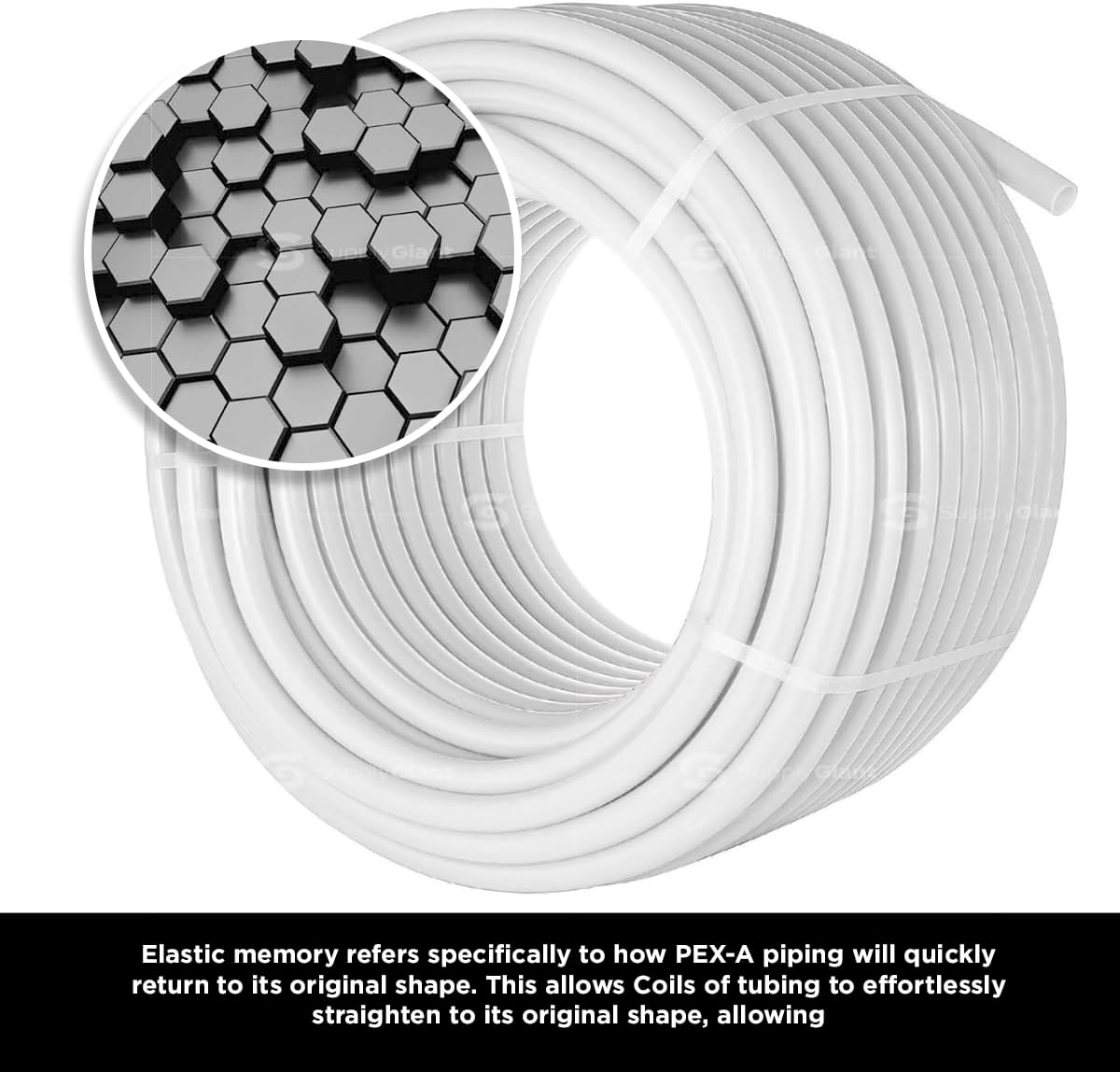 1" x 100' PEX-A Potable Water - 100' Coil - White