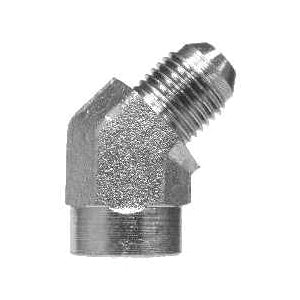 45-deg Elbow, 1-in Male JIC x 1-in Female NPTF, Steel