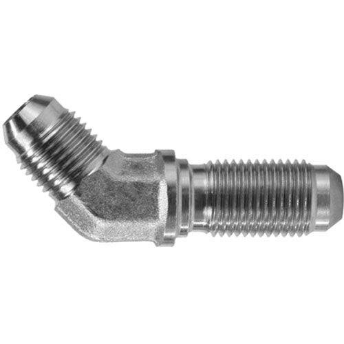 Bulkhead Union 45-Deg Elbow, 5/16-in Male JIC x 5/16-in Male JIC, Steel