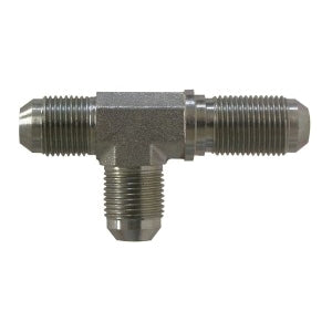 Bulkhead Run Tee, 3/4-in Male JIC x 3/4-in Male JIC x 3/4-in Male JIC, Steel