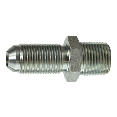 Bulkhead Adapter, 3/4-in Male JIC x 3/4-in Male NPTF, Steel