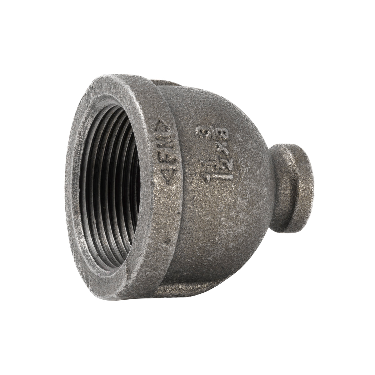 1-1/2-in x 3/8-in FIP Black Iron Reducing Coupling - Bulk - Fittings N' Valves