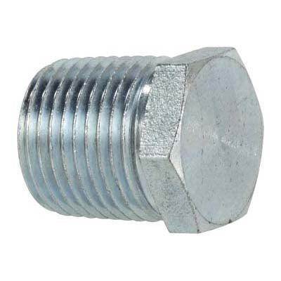 Hex Head Plug, 1/8 in MPT, Steel