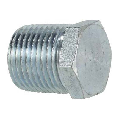 Hex Head Plug, 1-1/2 in MPT, Steel