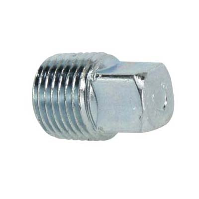 Square Head Plug, 1/4 in MPT, Steel