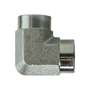 90-deg Female Pipe Elbow, 1-1/2-in Female NPTF x 1-1/2-in Female NPTF, Steel