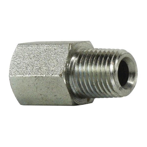 Straight Adapter, 1/2-in Female O-Ring Boss x 1/2-in Male NPTF, Steel