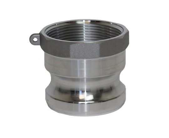 6 inch Type A Aluminum Male Cam and Groove Adapter x Female NPT Thread - Fittings N' Valves