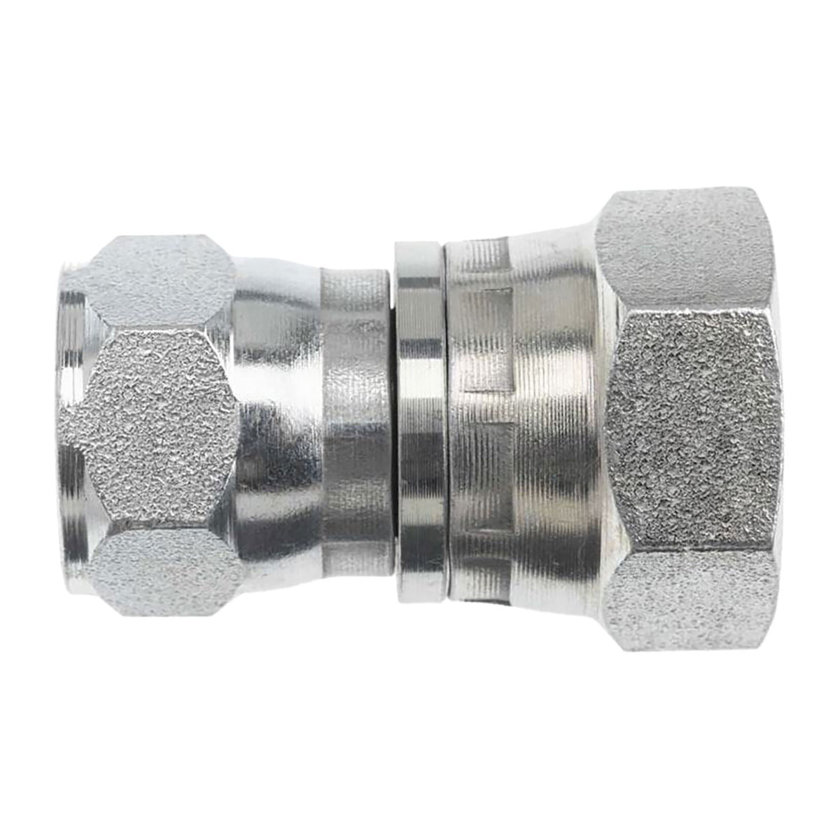 Swivel Adapter, 1/2-in Female JIC Swivel x 1/2-in Female BSPP Swivel, Steel