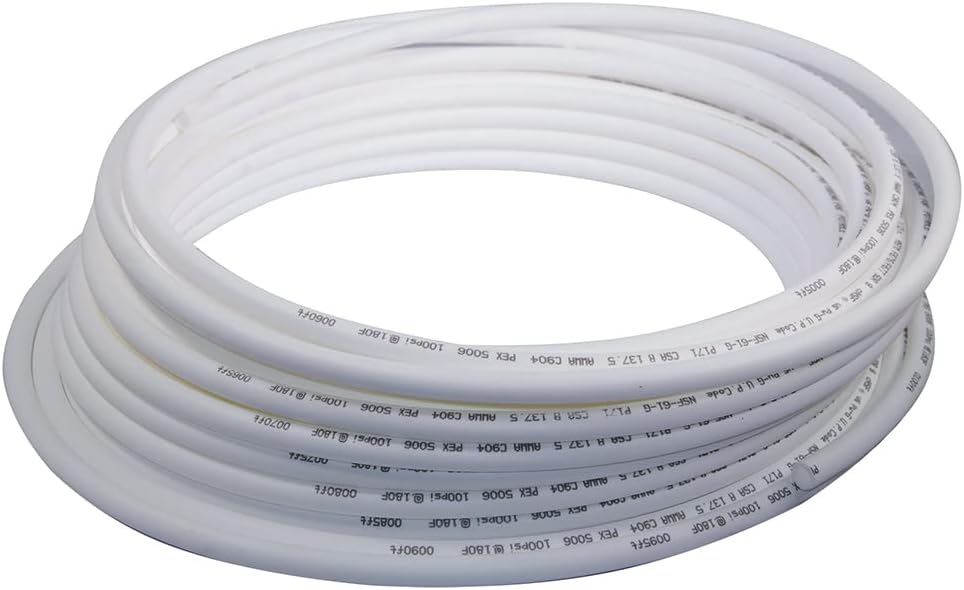 1/2" x 100' PEX-A Potable Water - 100' Coil - White