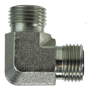 90 deg Elbow, 3/8 in Male ORFS x 3/8 in Male ORFS, Steel