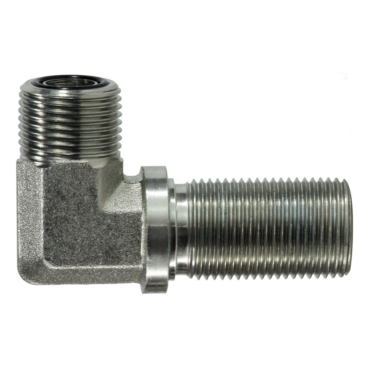 90-deg Bulkhead Union Elbow, 1/4-in Male O-Ring Face Seal x 1/4-in Male O-Ring Face Seal