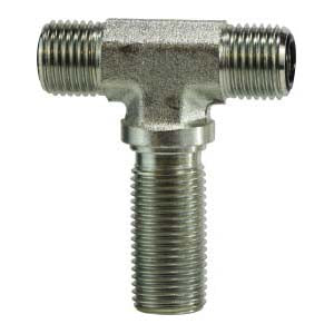Bulkhead Union Branch Tee, 3/8-in Male O-Ring Face Seal x 3/8-in Male O-Ring Face Seal