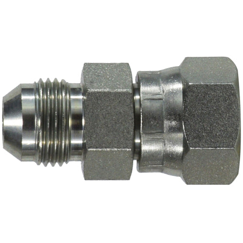 Swivel Adapter, 1 in Male JIC 37 deg Flared x 1 in Female ORFS, Steel