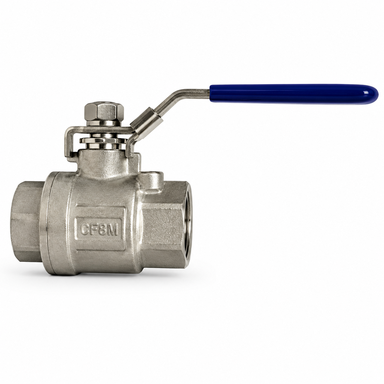 2 in. 316 Stainless Steel 2-Piece Ball Valve - Full Port, 2000 PSI WOG, FPT x FPT