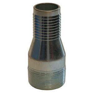 4 MALE NPT X 3 BARB REDUCER-STEEL PLATED