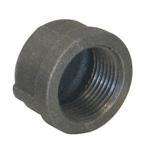 1/2" Black Cap - Fittings N' Valves