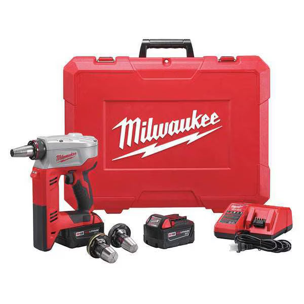M18 ProPEX Expansion Tool Kit with 1", 1-1/4", and 1-1/2" Heads, (2) M18 XC Batteries, Charger - Fittings N' Valves