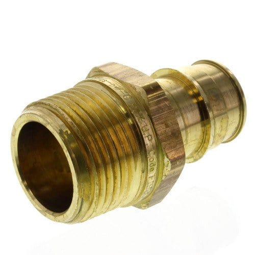 1-1/4" Expansion PEX x 1-1/4" MIP Adapter - Lead Free Brass