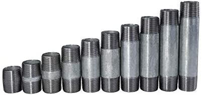 1" Assortment of 60 Galvanized Nipples Schedule 40 Set