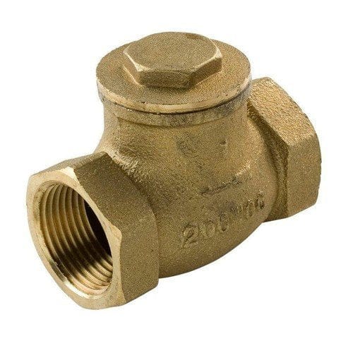 3/4" Brass Threaded Swing Check Valve (Not for Use With Potable Water)