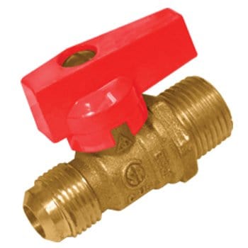 1/2" Flare x 1/2" MIP Gas Ball Valve