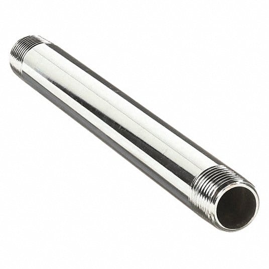 1/2" x 1-1/2"  Chrome Plated Brass Nipple