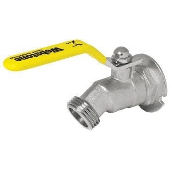 1/2" FIP Flange x Hose Lead Free Nickel Plated Brass Hose Bibb