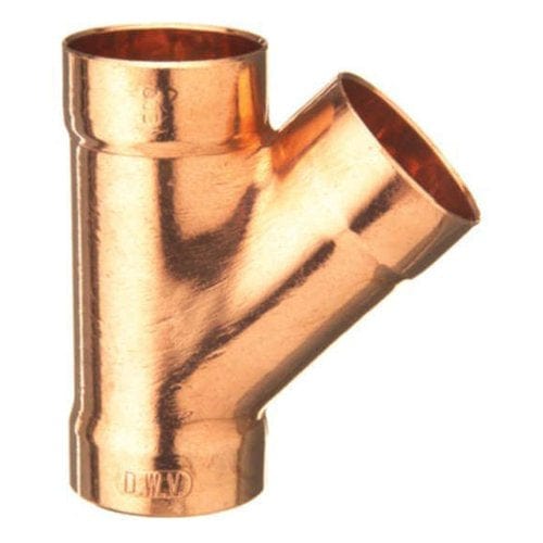 2" X 2" X 1-1/2" DWV C x C 45° Copper Wye