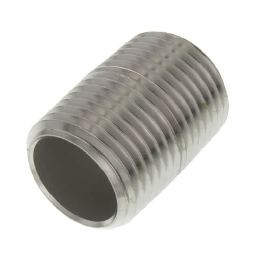 1/2" x Close  Chrome Plated Brass Nipple