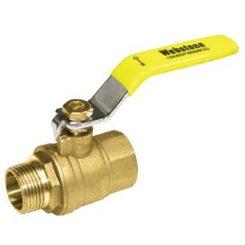 1/4" MIP x FIP Lead Free Full Port Brass Ball Valve - Fittings N' Valves