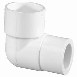 2" X 1-1/2" PVC Schedule 40 90° Reducing Elbow SLIP x SLIP - Fittings N' Valves
