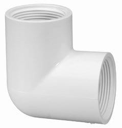 1/2" PVC Schedule 40 90° Elbow FPT x FPT