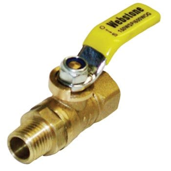 1/8" FIP x MIP Full Port Brass Mini Ball Valve