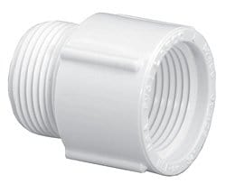 1" PVC Schedule 40 Extender Bushing MPT x FPT - Fittings N' Valves