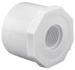 1-1/4" x 1/2" PVC Schedule 40 Bushing SP x FPT