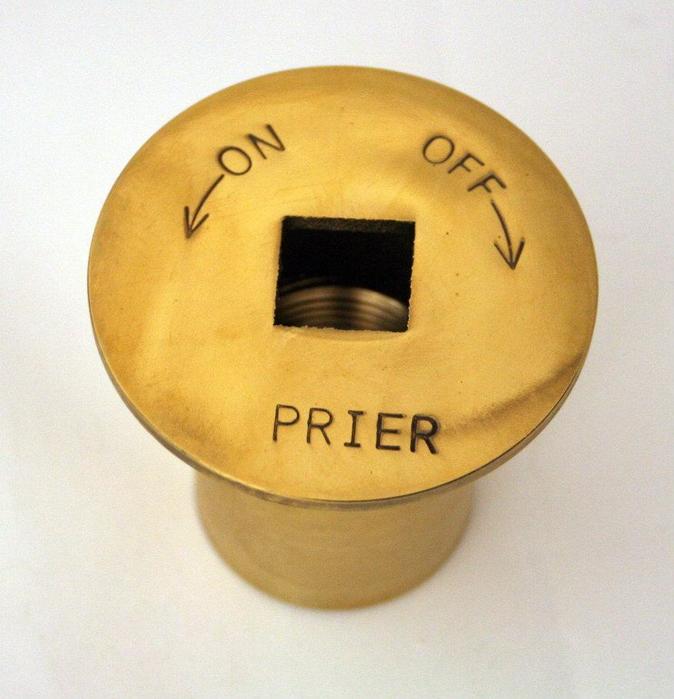Prier Escutcheon Only Chrome Plated for C-64 Gas Valve