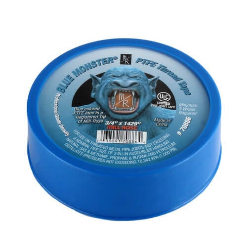 3/4" x 1429" roll Blue Monster™ PTFE Thread Seal Tape