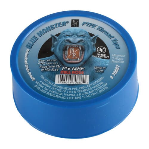 1" x 1429" roll Blue Monster™ PTFE Thread Seal Tape