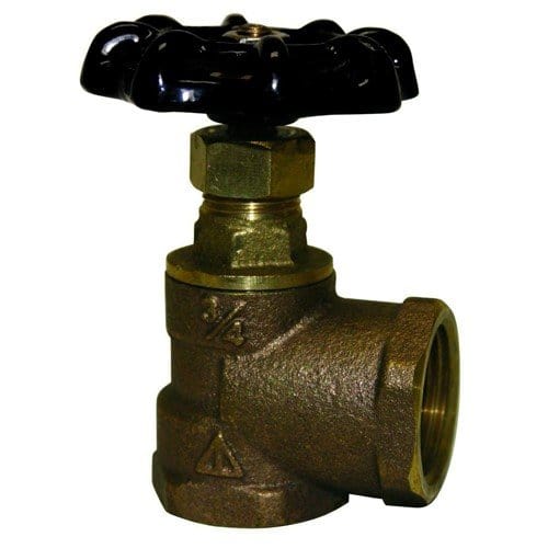 3/4" Angle IPS Threaded Globe Valve (Lead Free)