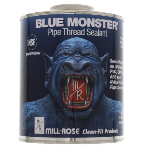 1 quart / 32 fl. oz.Blue Monster Heavy-Duty Industrial Grade Thread Sealant