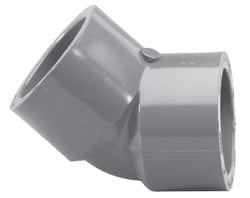 10" Slip x Slip 45° Elbow