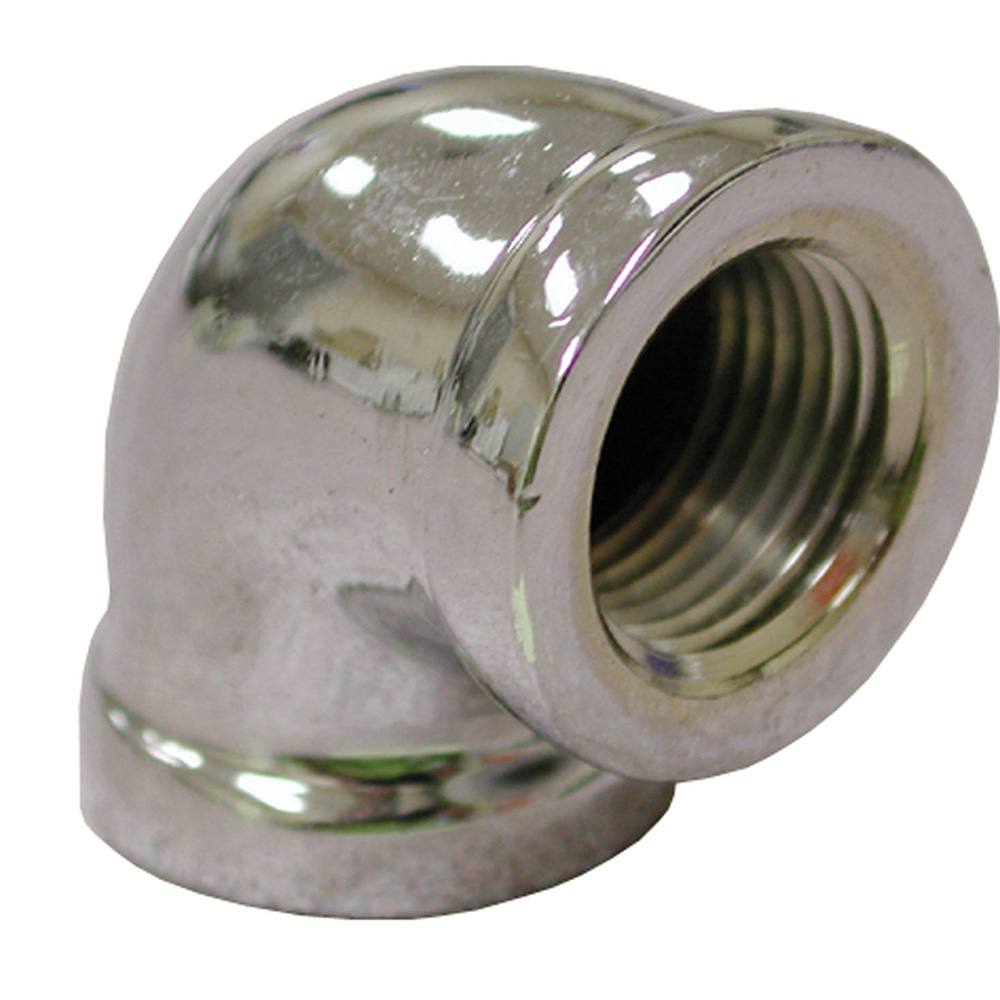 3/8" Chrome Plated Bronze 90 Degree Elbow