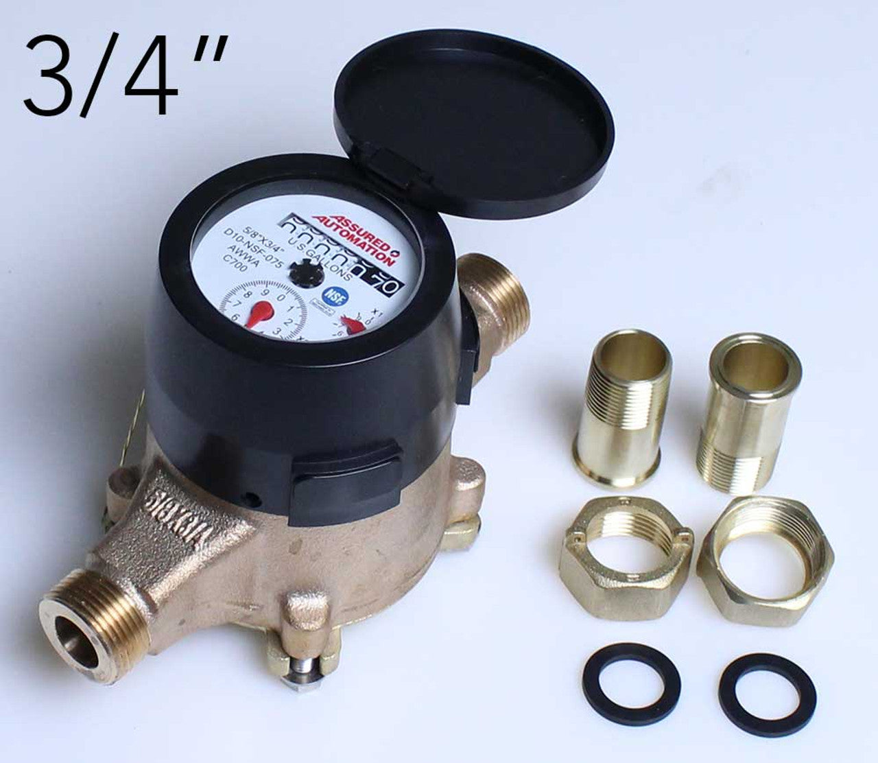 Vertical Installation NSF Approved Water Meter-D10 - Fittings N' Valves