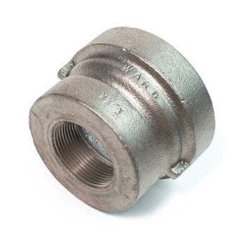 1" x 1/2" Galvanized Malleable Iron Pipe Fitting Reducing Coupling