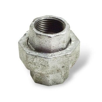 1" Galvanized Malleable Iron Pipe Fitting Union