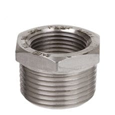 2-1/2" x 1" 3000# Forged Stainless Steel Hex Bushing 316/L