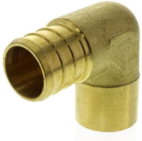 1/2" Sweat (For Copper) x 3/8" PEX Elbow (Lead Free)